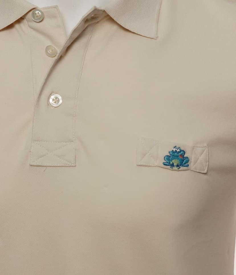 Men's White Solid Polo T-Shirt view 3