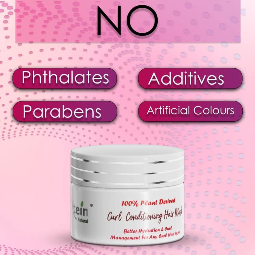 ktein natural 100% plant derived curl conditioning hair mask 100gm view 5
