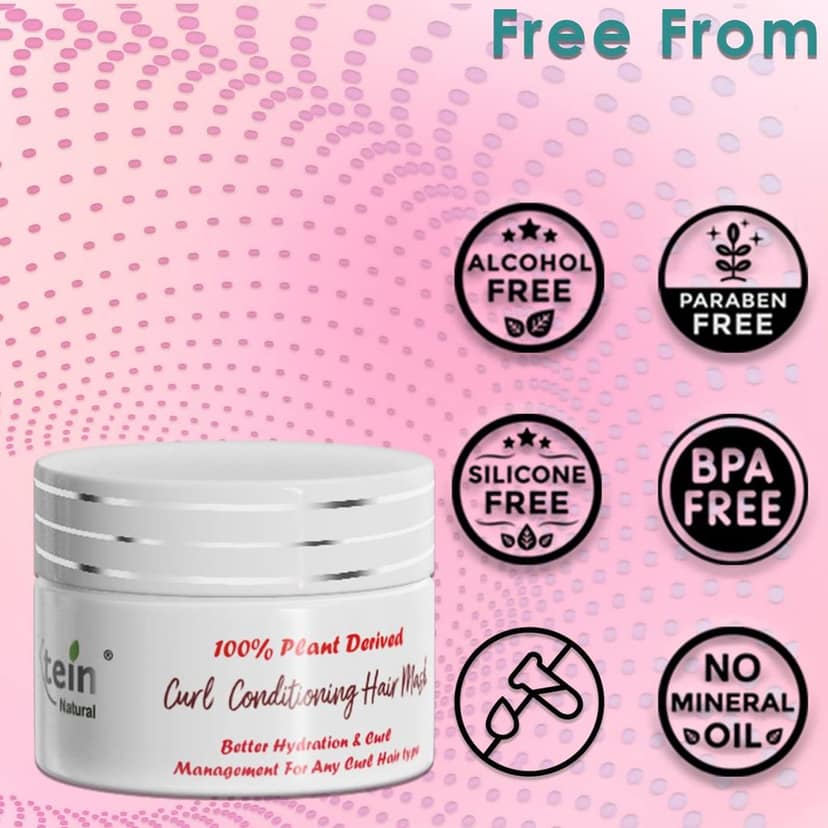 ktein natural 100% plant derived curl conditioning hair mask 100gm view 6