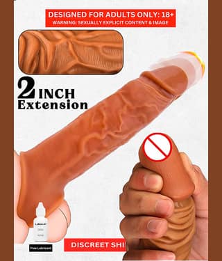 Naughty Night Toys - Silicone Open Ended Non Vibrating Penis Sleeve