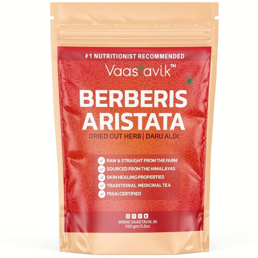 Vaastavik Berberis Aristata Tea Dried Cut Herb 100gm