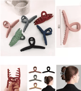 4 Pcs butterfly for Women and girls Hair Claw (Multicolor)