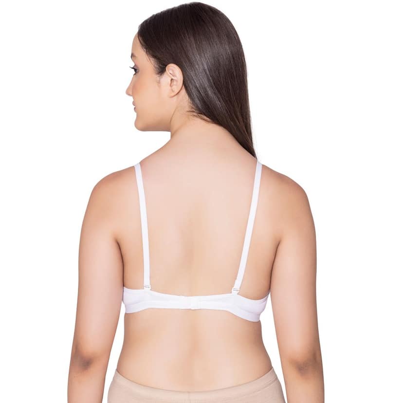 Bodycare polycotton wirefree convertible straps comfortable non padded bra-1531BB view 5