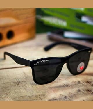 LOUIS KOUROS Black Square Sunglasses ( Pack of 1 )