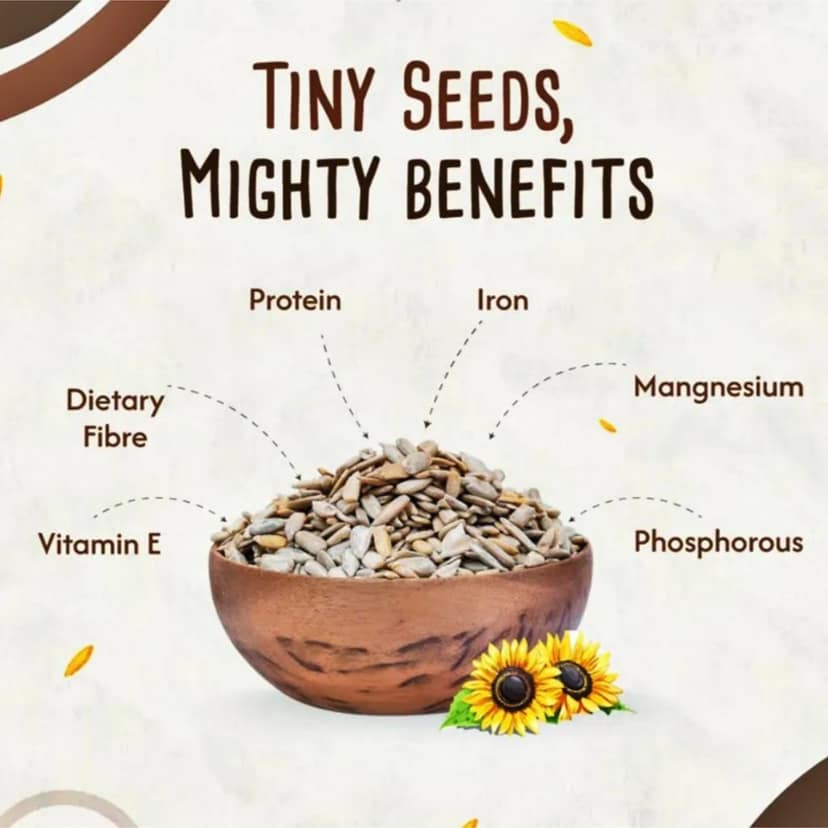 Qawvler Raw 4 in 1 Mix Seeds 200gm | Chia, Flax, Sunflower & Pumpkin Seeds | High Fiber & Antioxidants | Healthy Snacks | for Eating view 10