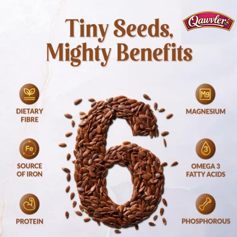 Qawvler Raw 4 in 1 Mix Seeds 200gm | Chia, Flax, Sunflower & Pumpkin Seeds | High Fiber & Antioxidants | Healthy Snacks | for Eating view 7