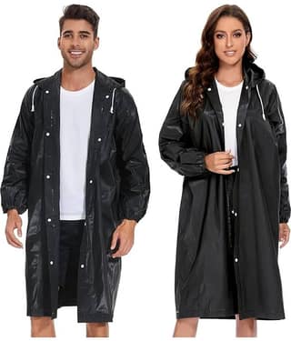 Infispace Pack of 1 Unisex Raincoat With Hood | Waterproof Rain Poncho | Material | Reusable | Lightweight | Universal Size | Raincoat for Men and Women raincoat raincoat lightwaight raincoat plastick raincoat hiking raincoat barsati rainsuit for r