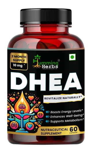 Humming Herbs DHEA 10mg Supplement - Micronized for Enhanced Absorption - Boosts Energy, Supports Metabolism & Promotes Well-being