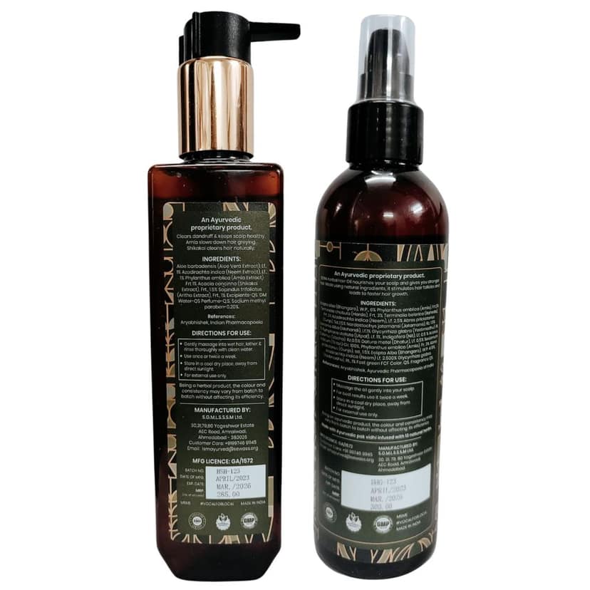 Prakrti Herbal Shampoo and Herbal Hair Oil view 2