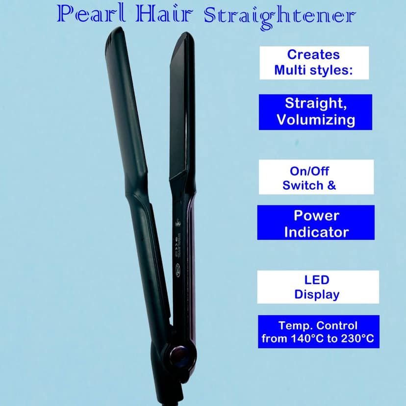 Babila Pearl Hair Straightener-BHS-E42 view 4