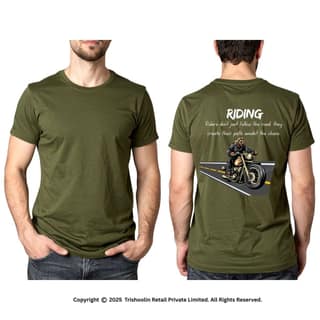 Trishoolin Retail T Shirt | Design 10151MB | Printed Round Neck Cotton T-Shirt | Regular Fit