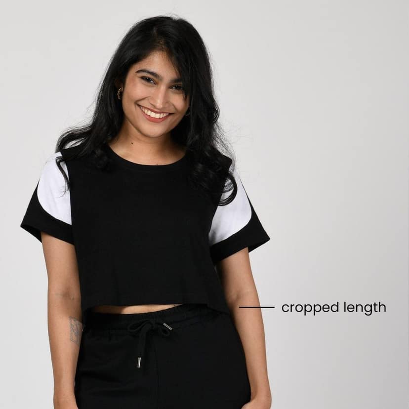 Am-To-Pm Crop Top - Midnight Black view 5