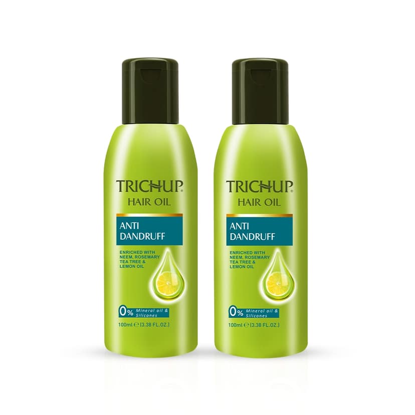 Trichup Anti-Dandruff Hair Oil – 100ml × 2 (Rosemary, Lemon & Tea Tree)