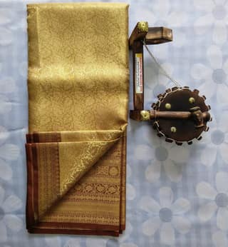 Bridal Tissue Cotton Saree with Blouse