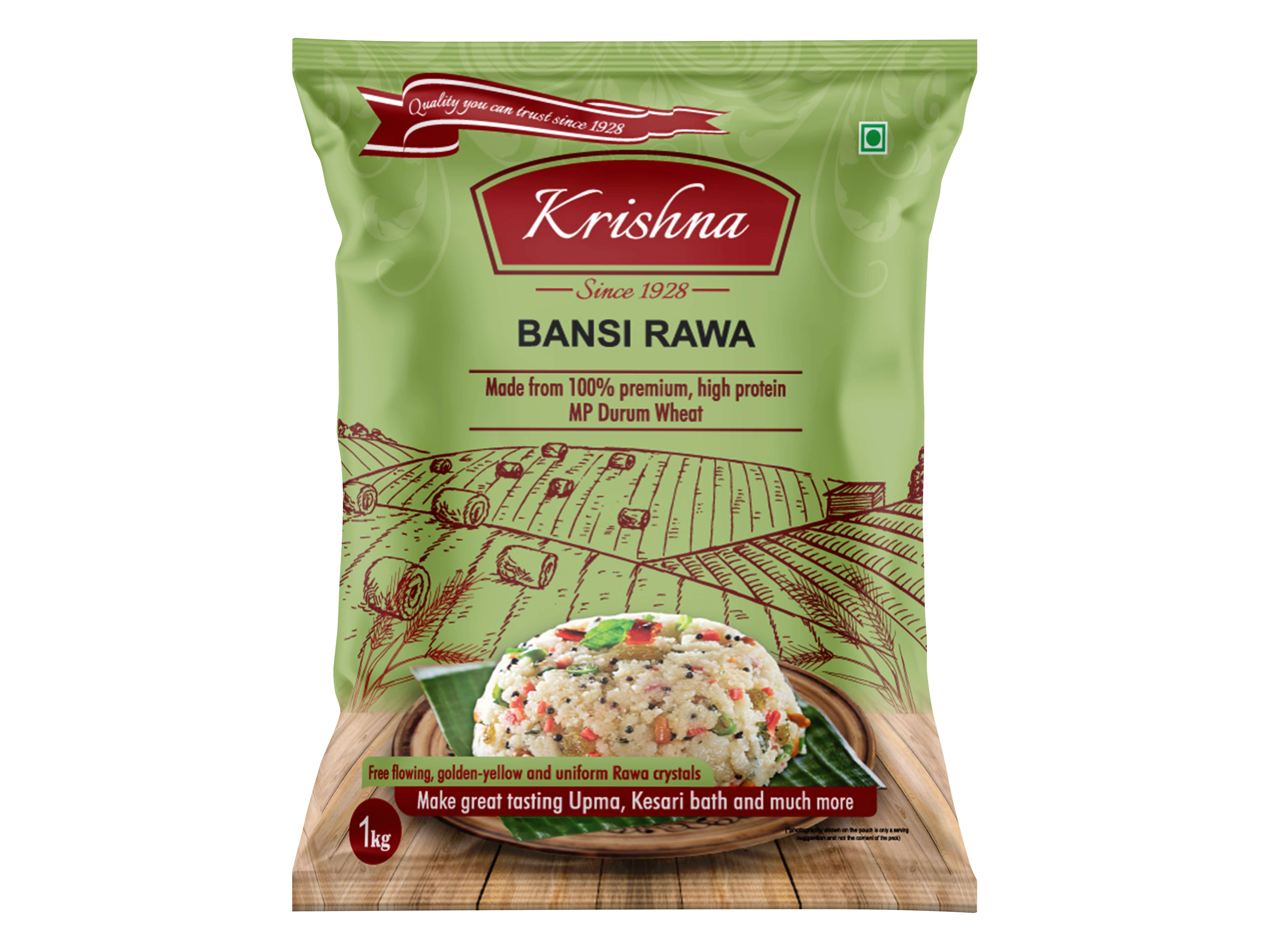 Krishna Premium Bansi Rawa - 1 kg