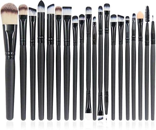 Professional Makeup Brushes Set - 24pcs Black Handle Foundation Powder Blush Eyeshadow Blending Cosmetic Brushes