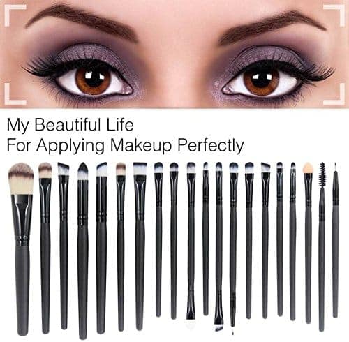 Professional Makeup Brushes Set - 24pcs Black Handle Foundation Powder Blush Eyeshadow Blending Cosmetic Brushes view 4