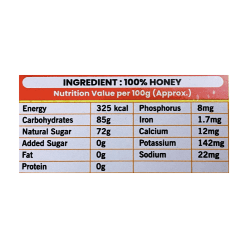 Baiso Organics Raw Unprocessed Natural Multiflora Honey - 1 KG view 2