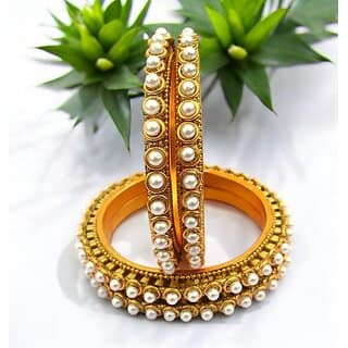 Omsar Jewelry Copper Gold-plated Kada (Pack of 4) view 2