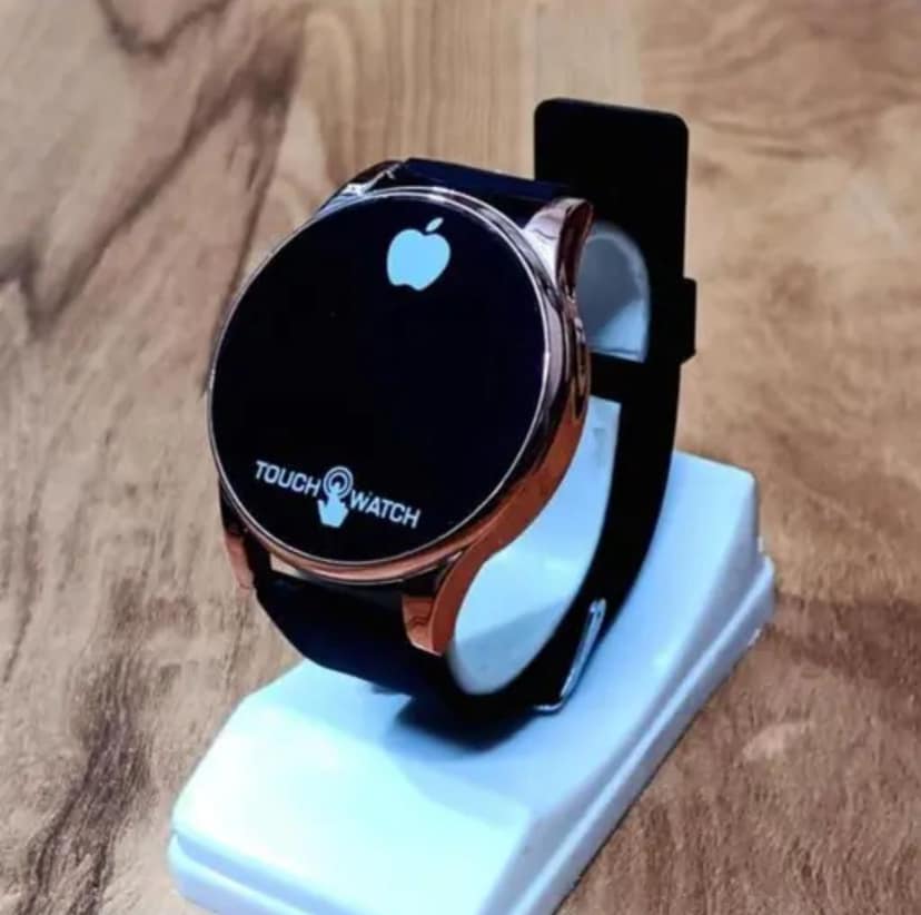 Stylish Round Dial Copper Touch Watch view 2