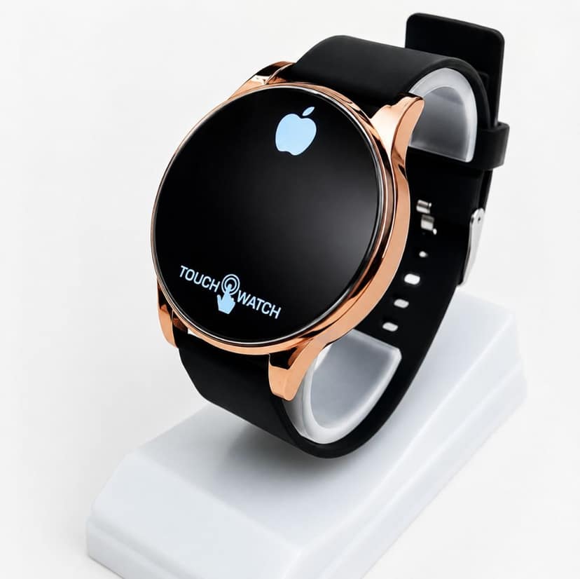 Stylish Round Dial Copper Touch Watch view 4