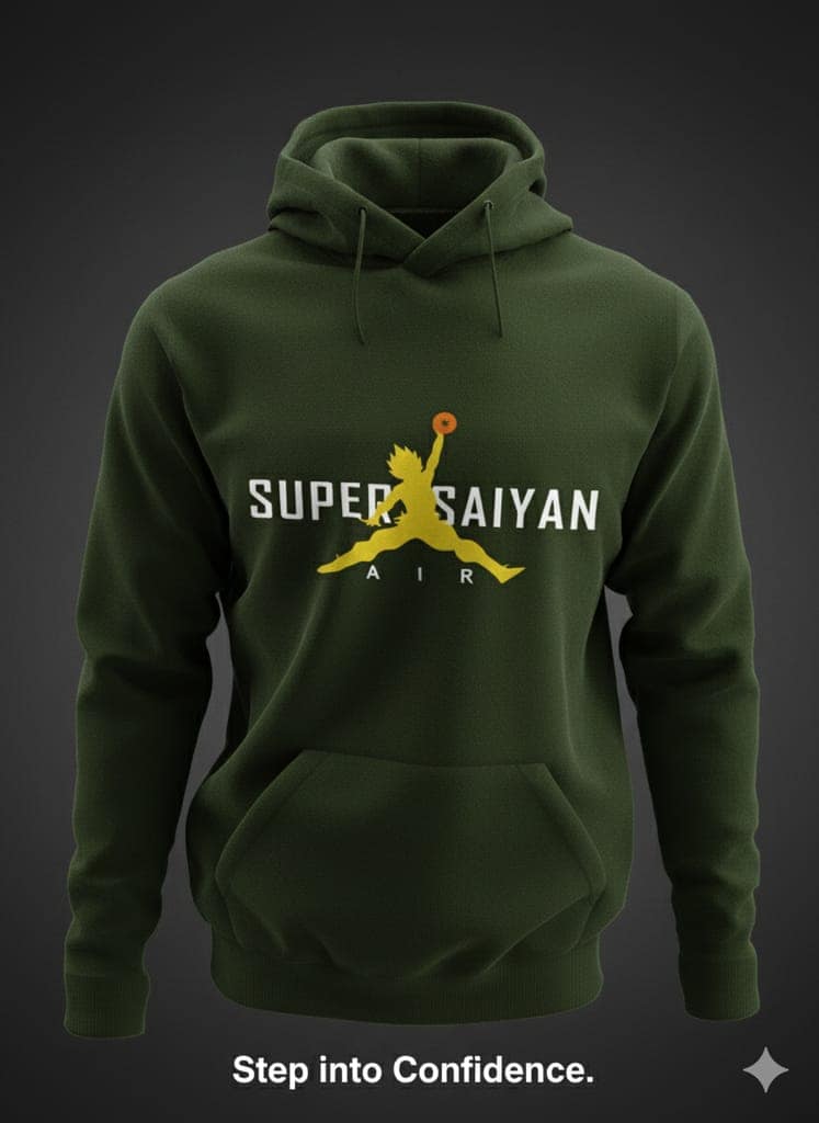 Super Saiyan Air | Premium Goku Parody Unisex Hoodie