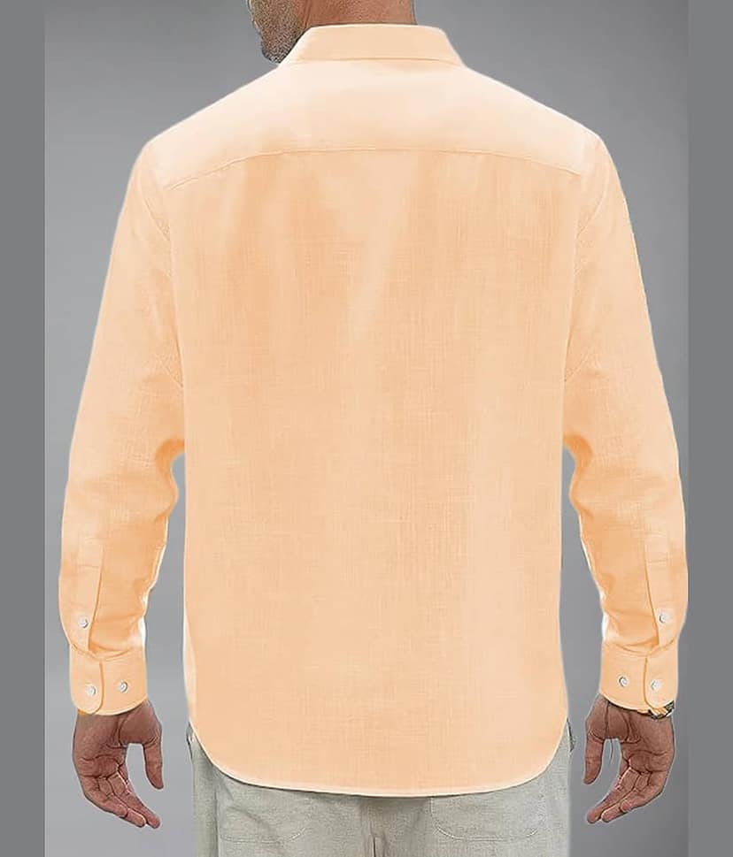 Vida Loca Cotton Blend Slim Fit Solids Full Sleeves Men's Casual Shirt - Green ( Pack of 1 ) view 2