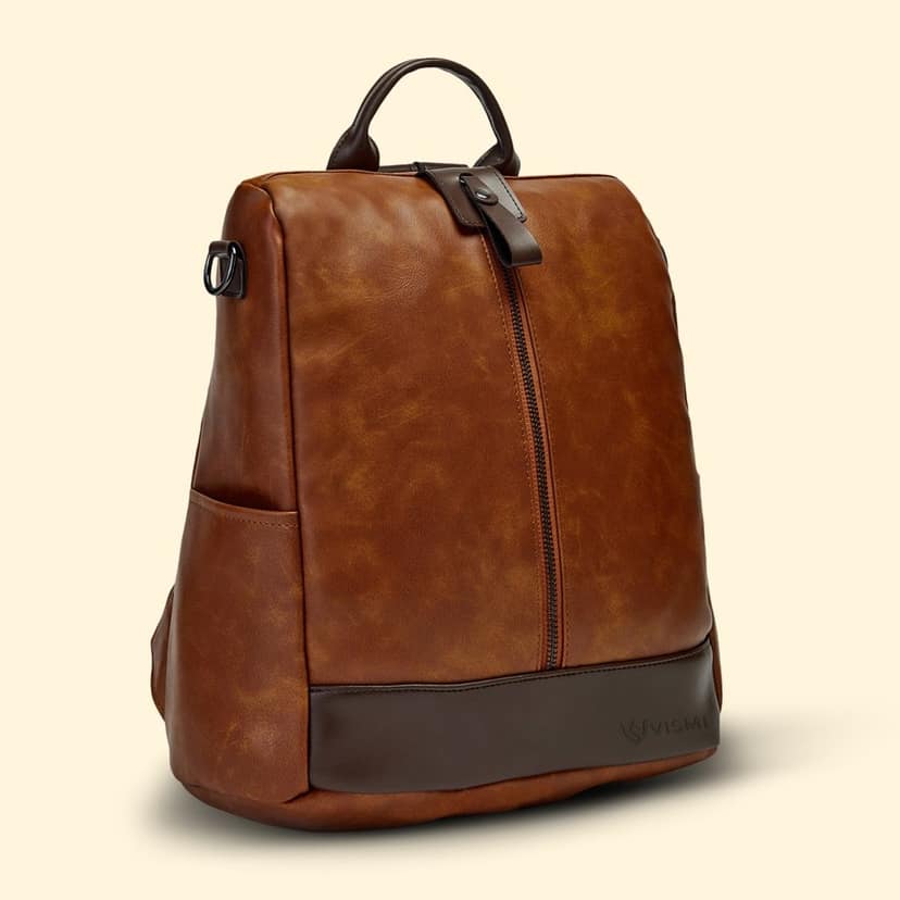 VISMIINTREND Women Backpack for Office Use Upto 13 Inch Laptop | Stylish Backpack Bag | Travel | School | College | Office Use | Anti Theft Convertible Backpack view 6