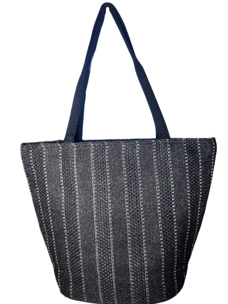 SS Eco-Life Appealing Jute Handbag for Women for Shopping, Party and Office. Dual Colour Mixup. view 2