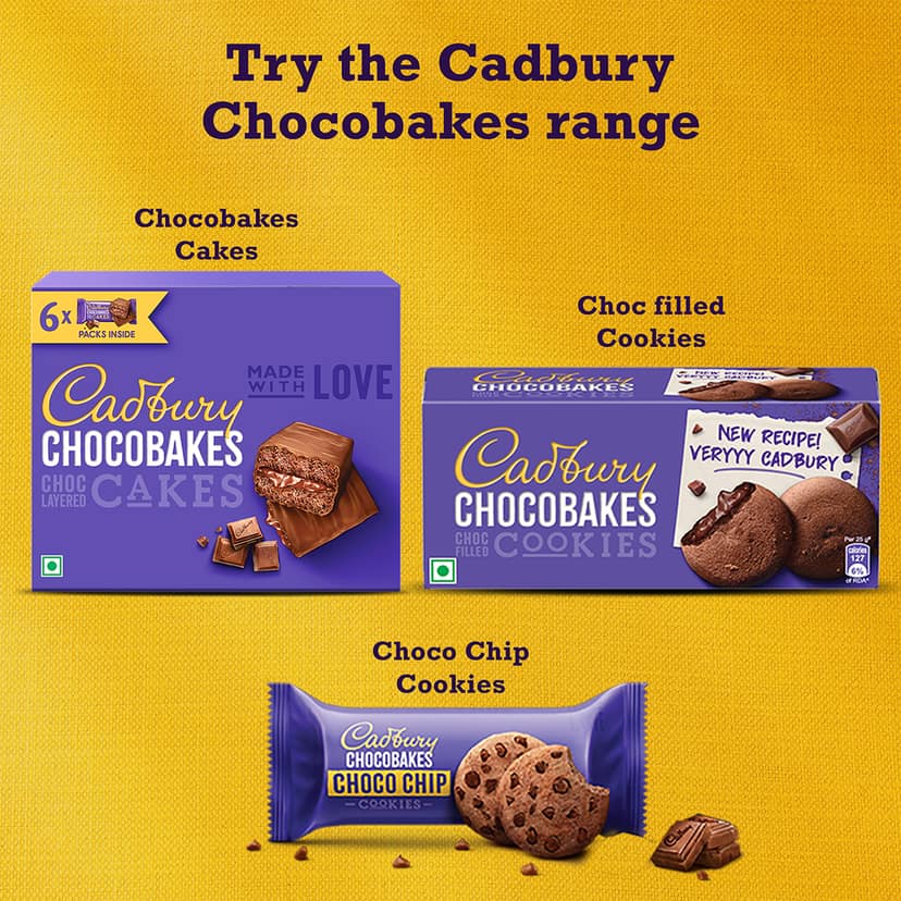 Cadbury Chocobakes ChocFilled Cookies, 75 g view 5