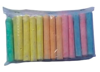 Assorted Colorful Chalk Sticks Set - Non-Toxic & Dustless for Art & School