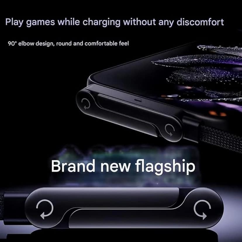 USB C to Type C Cable 240W PD 3.1 Fast Charging 1.5M with Foldable Adjustable Stand, Type C Charger Cord for Laptop, MacBook, Tablet & Smartphone, Multi Angle Desk & Car Use view 2