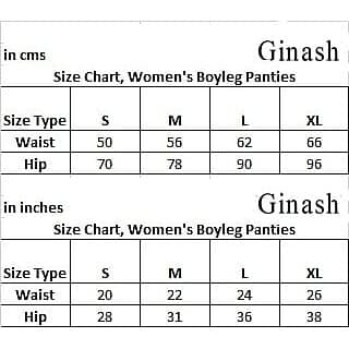 Ginash Cotton Elastane Women's Boyleg Pantie (Pack of 3) view 2