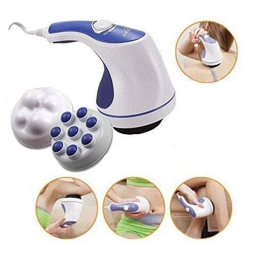 Relax Tone Handheld Body Massager (White & Purple) | Full Body Relaxation | Muscle Recovery view 4