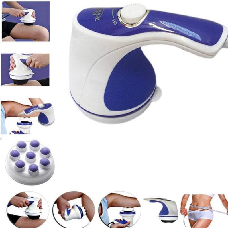 Relax Tone Handheld Body Massager (White & Purple) | Full Body Relaxation | Muscle Recovery view 5