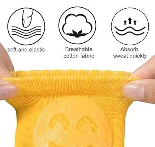 Cute Baby Knee High Socks | Premium Quality Cotton Blend Long Socks for Infants & Toddlers | Soft, Warm, Comfortable and Skin-Friendly Daily Wear Socks view 3