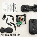 STEM DIY Nano Drone Kit (E88 Model) - Build Your Own RC Quadcopter with 4K HD Double Camera | Educational Foldable Drone Toy for Kids & Beginners | Complete Assembly Kit with Remote Controller & Manual