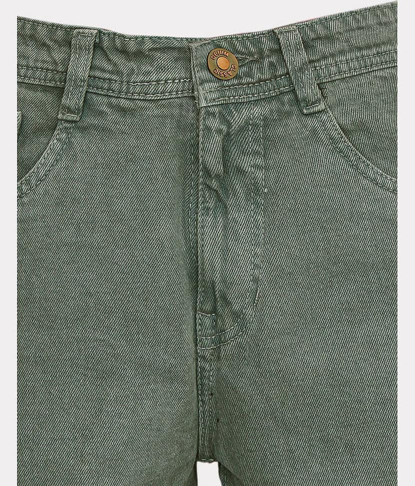 plounge Clean Look Men's Jeans - Green ( Pack of 1 ) view 2