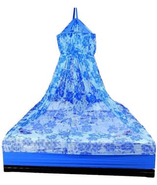 Riddhi Mosquito Net, Machardani Double Polyester Floral Hanging Mosquito Net, Machardani