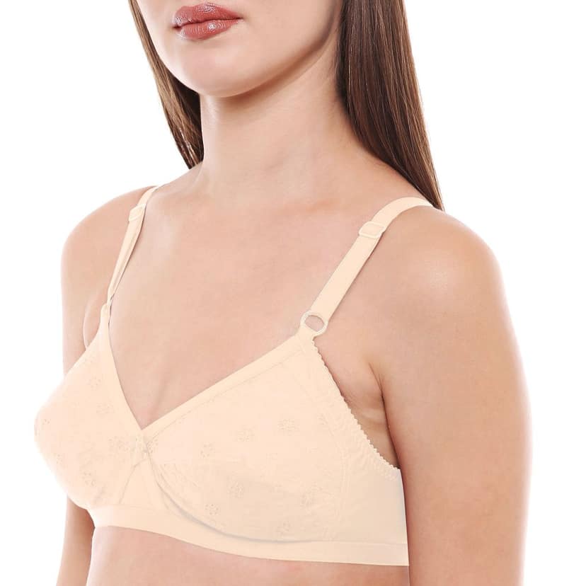 Bodycare Women Poly Cotton Full Coverage Non Padded Regular Bra 5524-Skin view 4