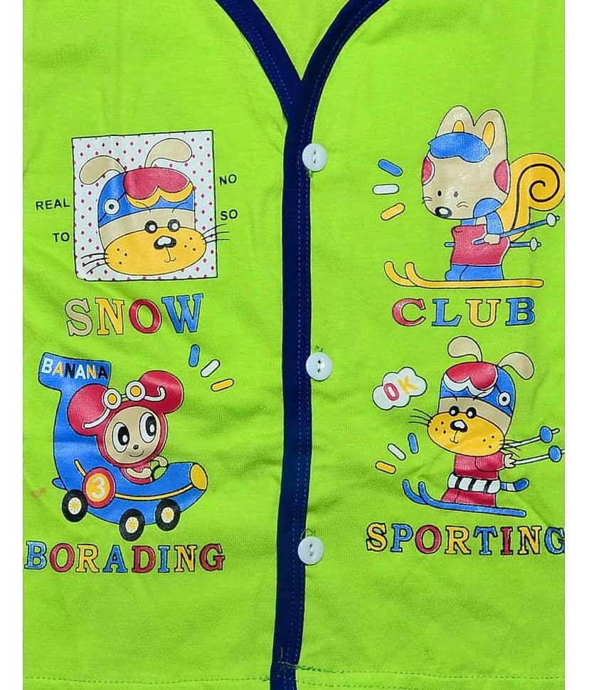 TRITI Pack of 2 Baby Boys Cotton T-Shirt ( Multi ) view 2