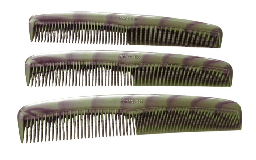 Green Plastic Hair Comb for Men and Women - Pack of 3 view 4