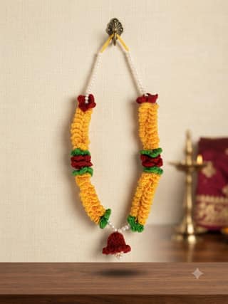 CROSHIA HUT Handmade Crochet Garland Haar Mala