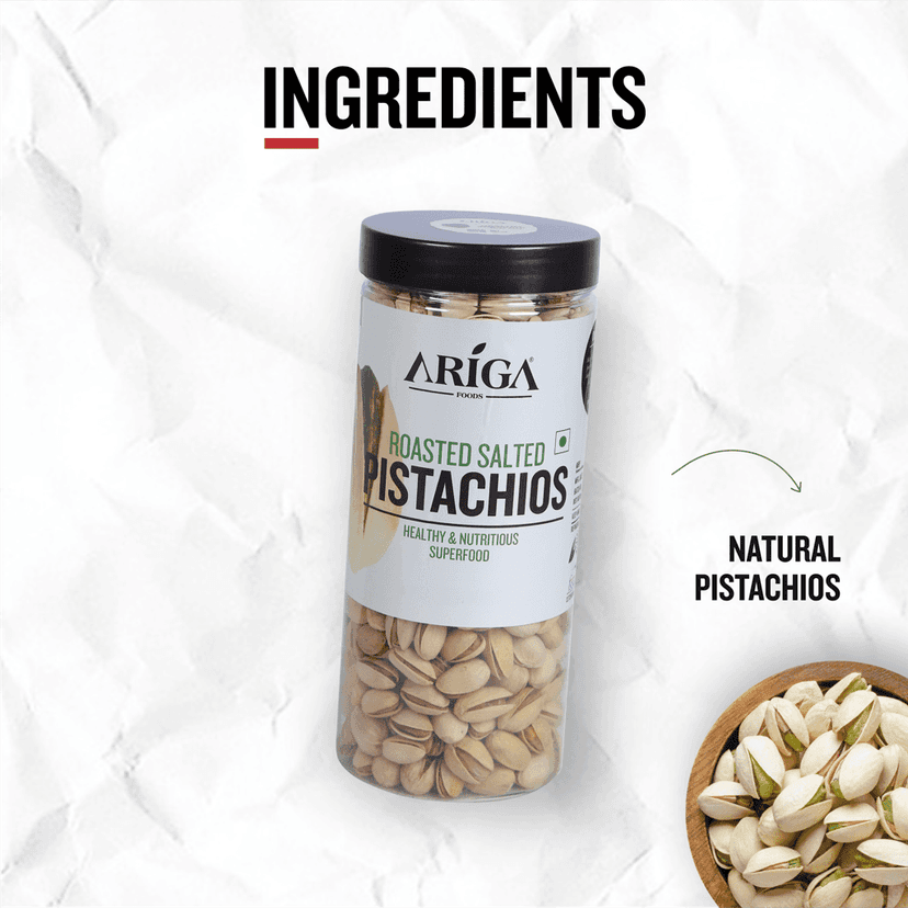 Ariga Foods Premium Quality Roasted Salted Pistachios 1kg (2 x 500 g) view 5