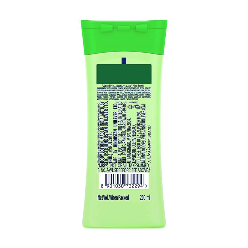 Vaseline Intensive Care Aloe Fresh Body Lotion, 200 Ml view 2