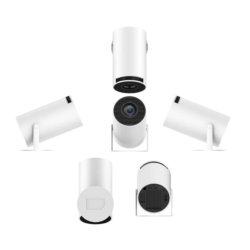 Mini Projector, Compatible with 1080P Portable Projector with Dual Band WIFI Wireless 5.0 Bluetooth Android 11, 160 ANSI Lumens, 180° Rotation, Auto Keystone Correction, Projector view 7
