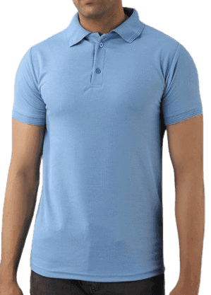 Sky Blue Men's Polo T-Shirt