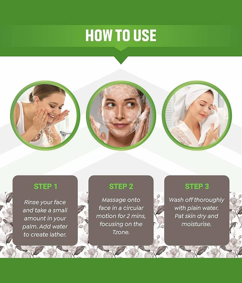KURAIY Face Wash Cream With Natural Deep Moisturizing Face wash Tube pack of 3 view 2