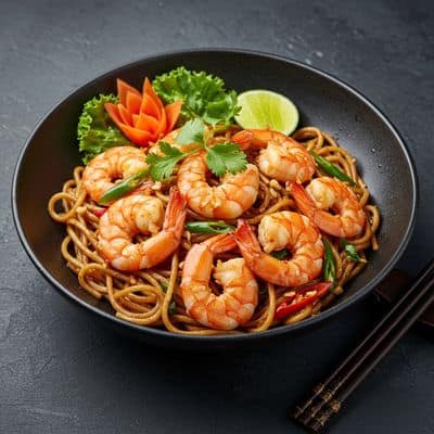 Prawns Chilli Garlic Noodles