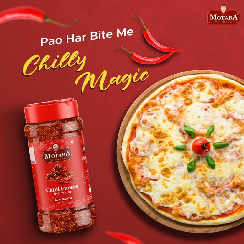 MOTABA Seasoning Masala Combo Pack (Chilli Flakes, 50 gm & Pizza Pasta Spice Mix, 70 gm) - Pack of 2 view 2
